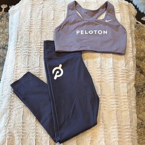 Nike Peloton Sports Bra and Leggings Set - Lavender